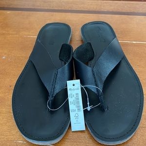 NWT Madewell Boardwalk leather flip flops